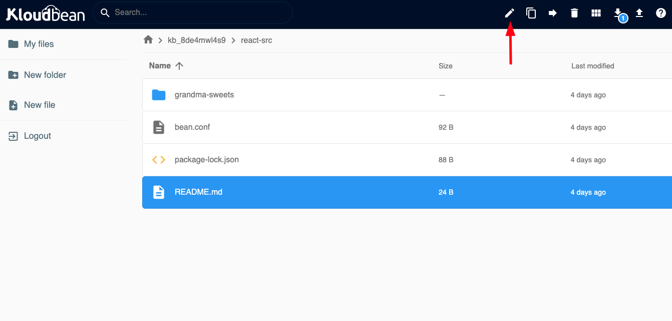 Demonstration on editing existing file name.