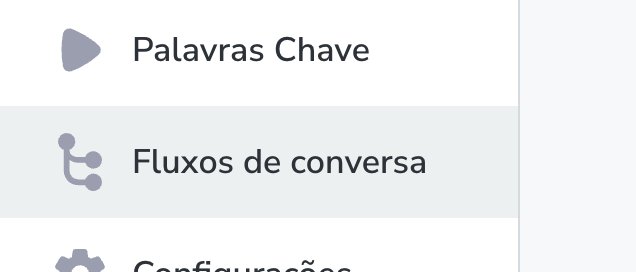 Aba de Fluxos de Conversa
