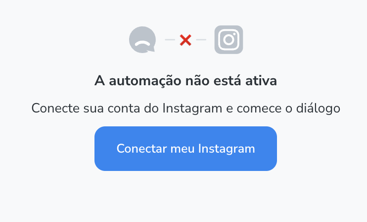 No menu de conexão, clique em Conectar meu Instagram