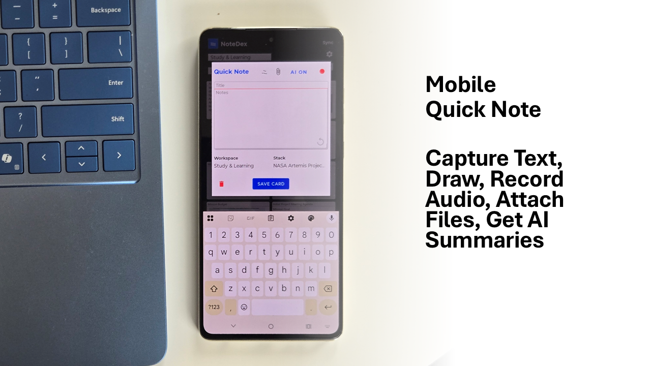 Next Generation NoteDex Android App