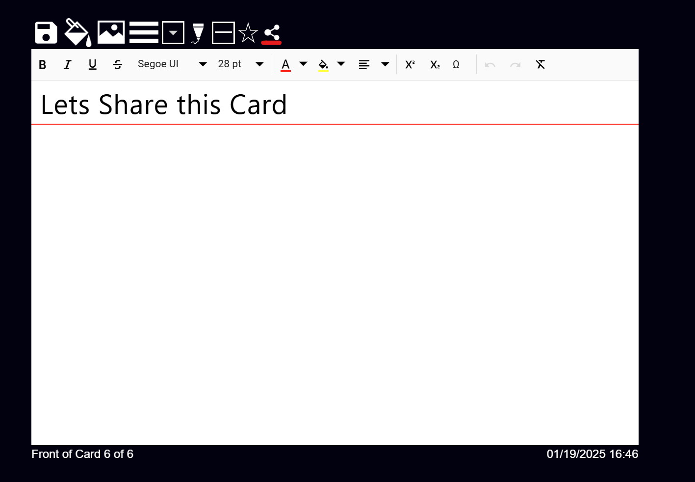 Share Card to Web