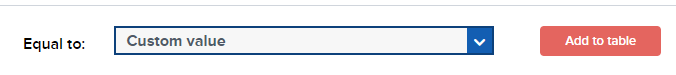 <b><i>TIP</i></b>: Choose <b><i>Custom Values</i></b> so the field of your chosen operator is blank.