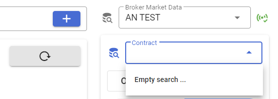 If there is no dropdown menu, refresh the terminal by clicking in the circled narrow on the side.