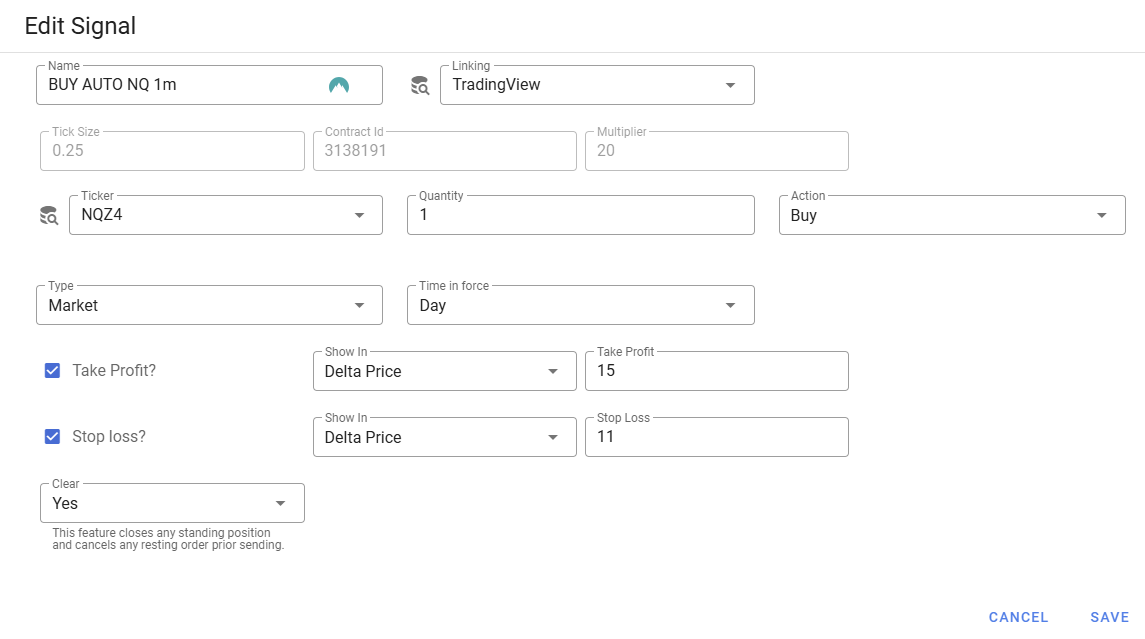 This is the automation signal that would trigger to all your broker's connections.