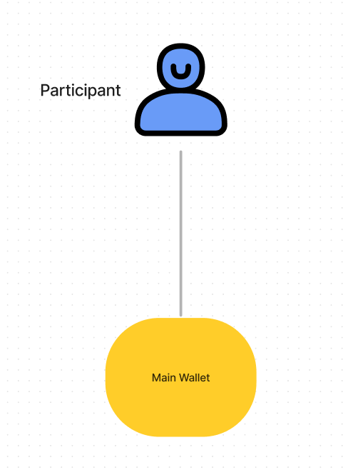 Single wallet structure for a participant