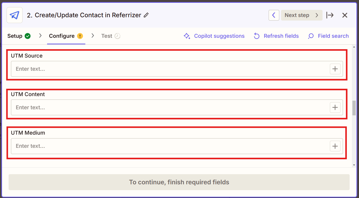 UTM Parameters In Zapier