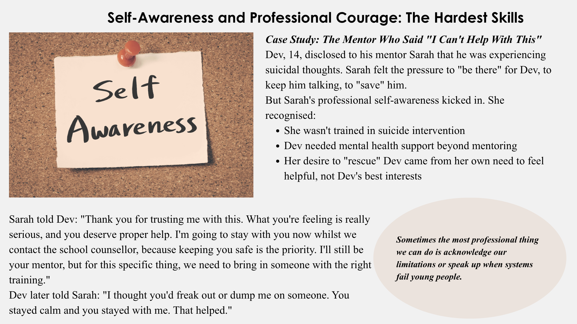 ELEVATING YOUTH MENTORING