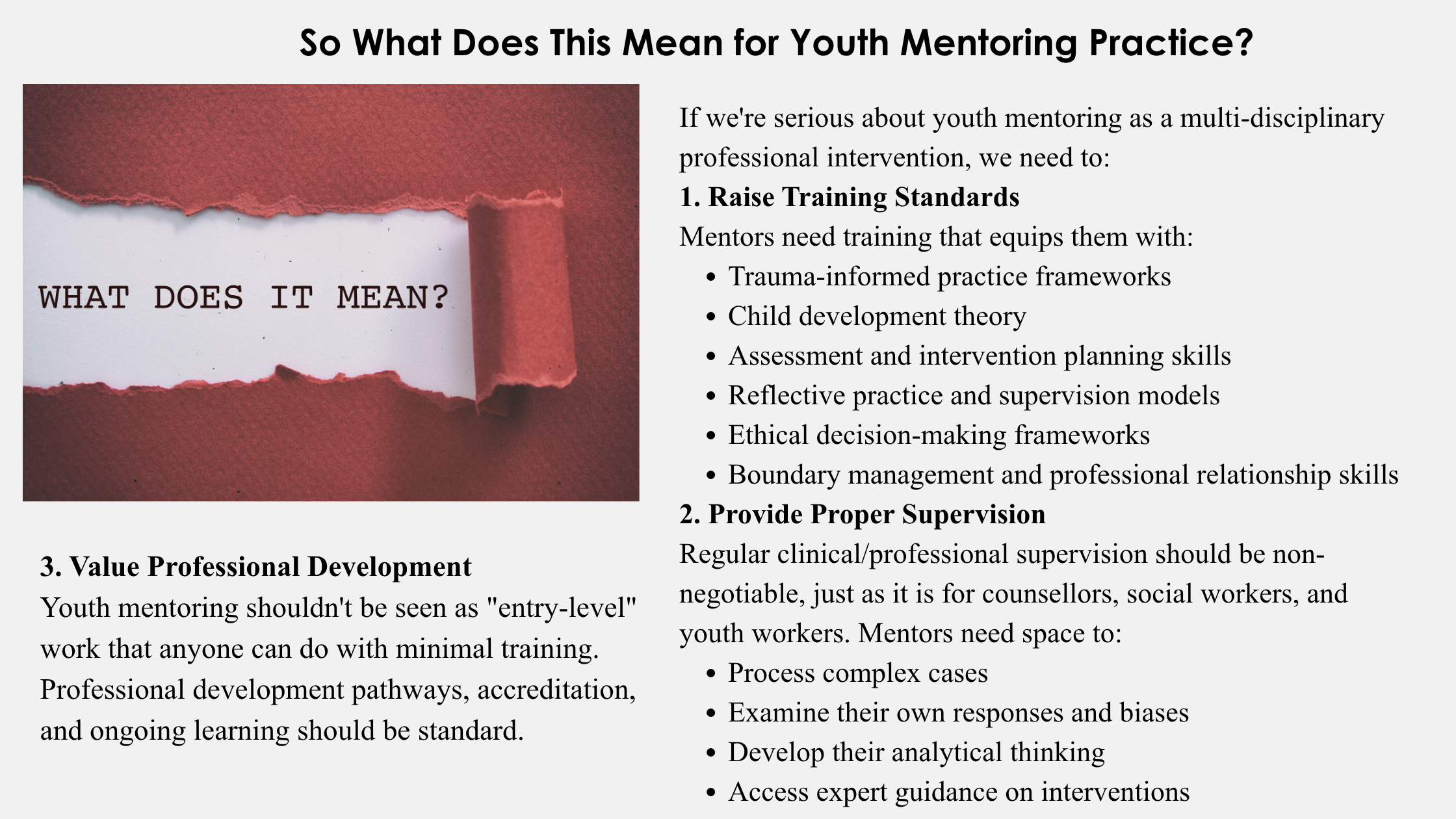 ELEVATING YOUTH MENTORING