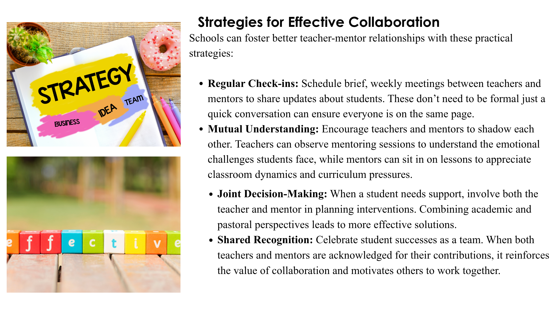 When Teachers and Mentors Team Up, Everyone Wins.