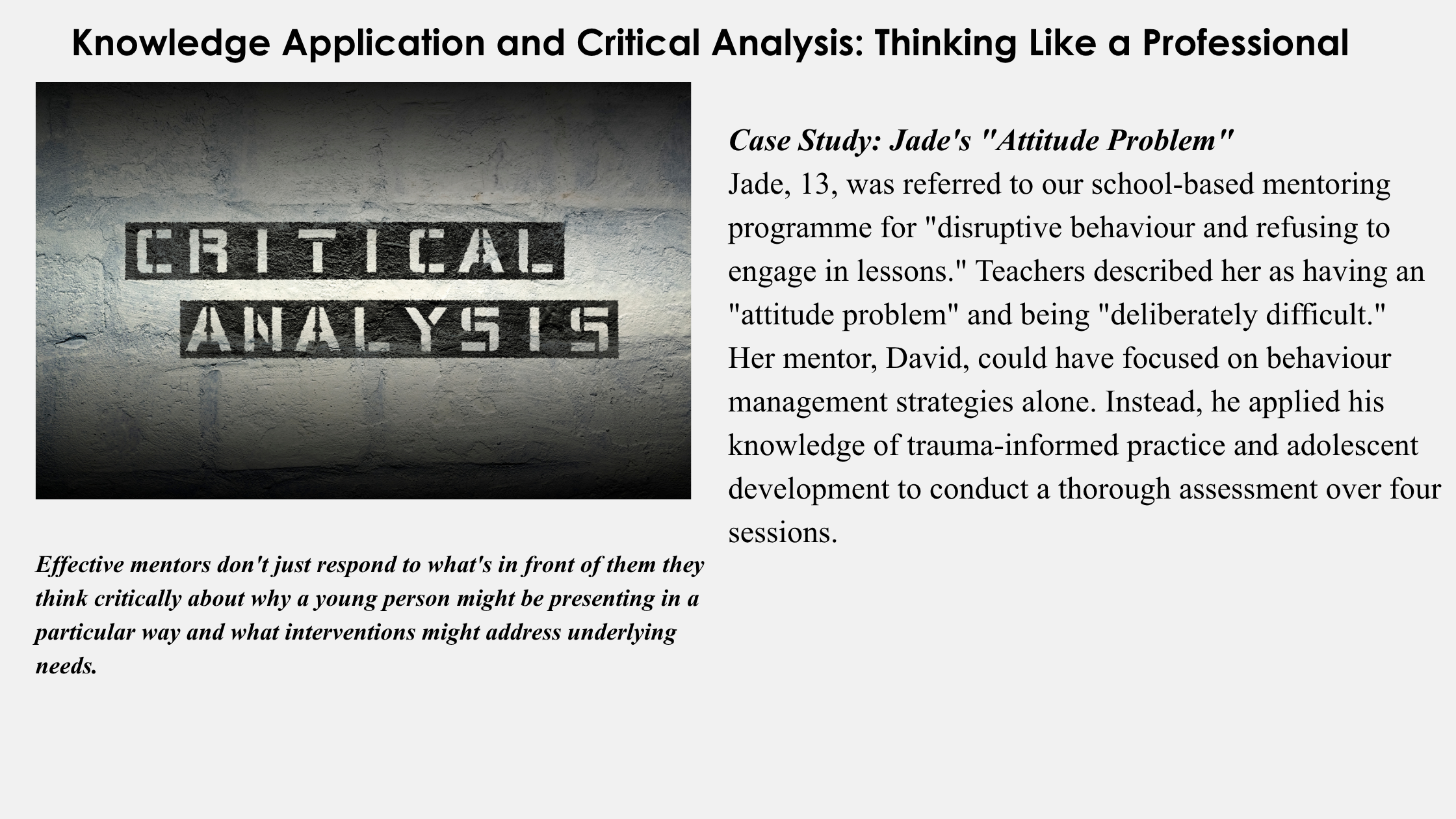 ELEVATING YOUTH MENTORING